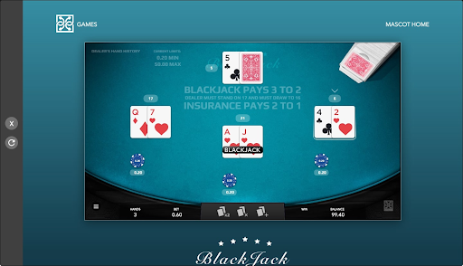 Mascot Black Jack Game